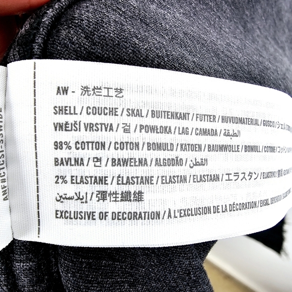 Hollister Washed Out Black Semi-Cropped Frayed Denim Jean Jacket - Picture 8 of 8